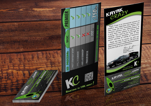 KayakCrazy Tearoff Card